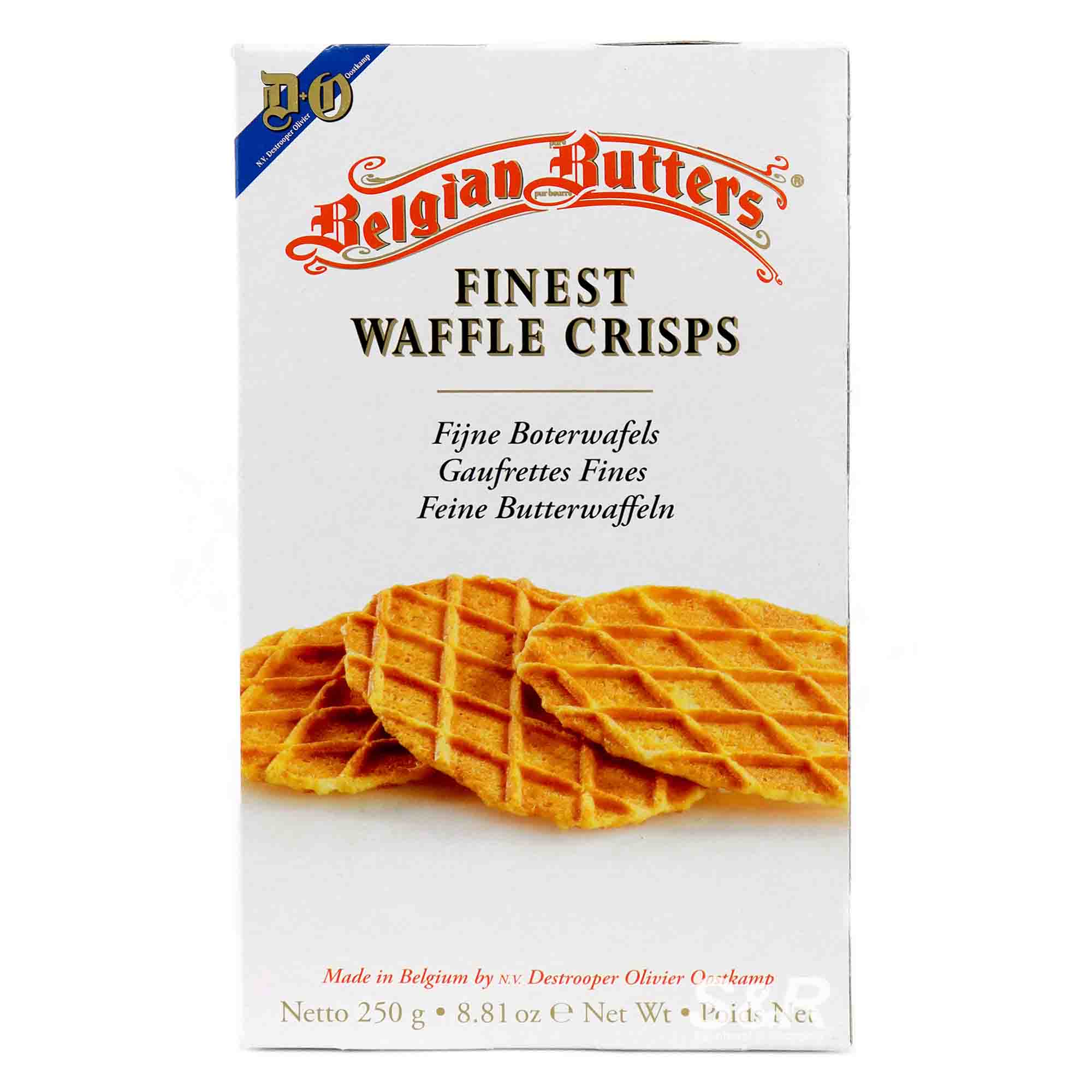 Belgian Butters Finest Waffle Crisps 250g Belgian Butters Finest Waffle Crisps 250g